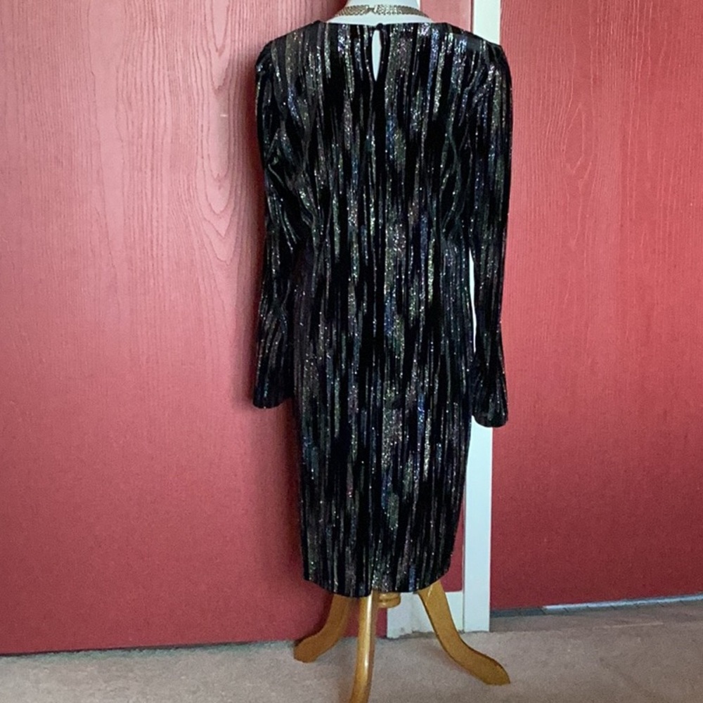 New Elegant Black and Silver Women's Dress - Picture 2 of 5